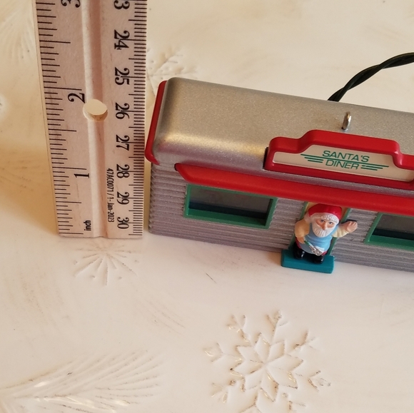 Santa's Diner 1995 Hanging Lighted Ornament Christmas Holiday - Picture 10 of 10